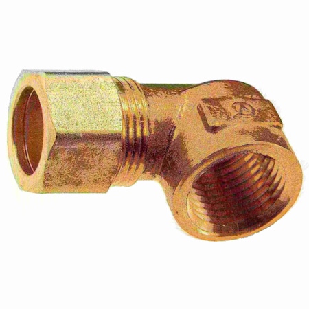 Midwest Fastener 5/8" OD x 1/2FIP Brass Compression Pipe Elbows 2PK 34475
